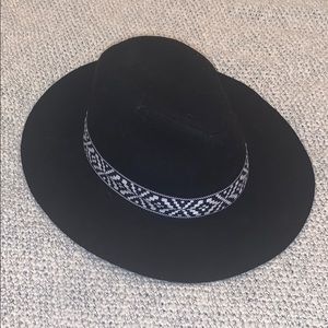 Anthropologie Black Felt Hat